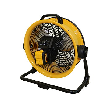 Axial Industrifläkt 40 cm, Hybrid 230V/Batteri, 1200 m³/t, Variabel Hastighet, Master