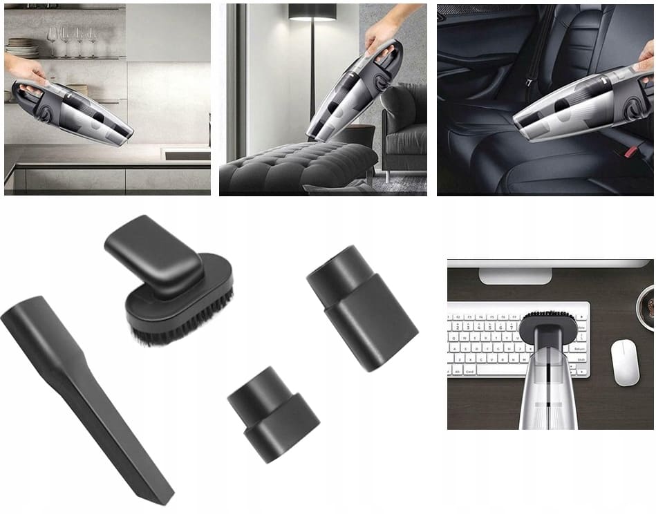 Handdamsugare batteri 9V 20W, USB, laddningsbar bildammsugare, Verk Group - 11