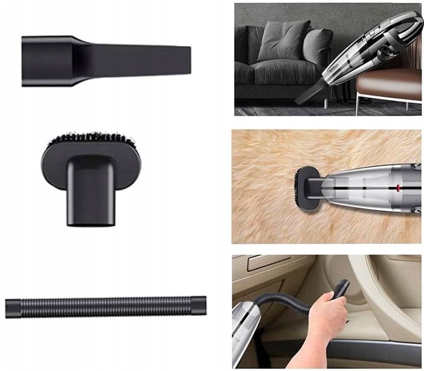 Handdamsugare batteri 9V 20W, USB, laddningsbar bildammsugare, Verk Group - 12