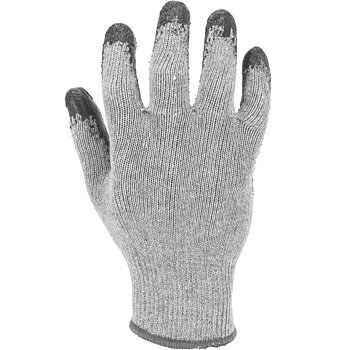 LahtiPro Arbetshandskar 12par LATEX GREY-BLACK, CE, LAHTI (Handskestorlek : 10 [XL] Handlängd 20,4cm Omkrets 25,4cm)