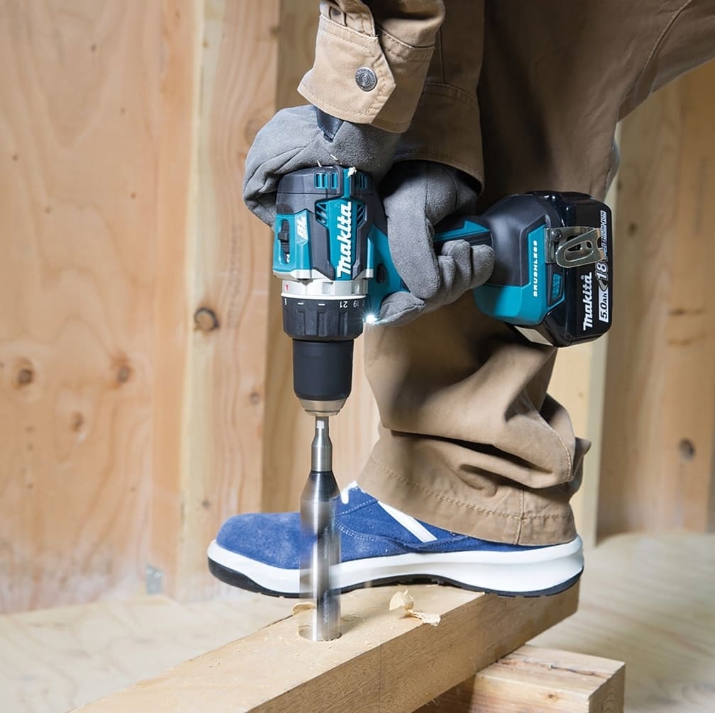Borrskruvdragare 18V med snabbchuck och batteriindikator, MAKITA DDF484RTJ (1st 5.0Ah + 1st laddare) - 3