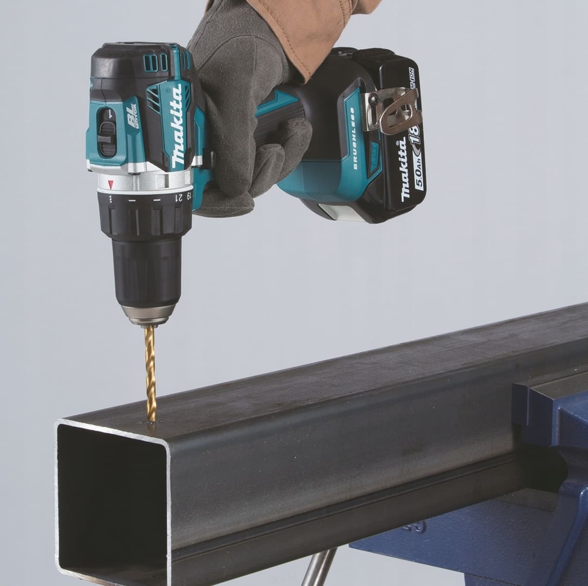 Borrskruvdragare 18V med snabbchuck och batteriindikator, MAKITA DDF484RTJ (1st 5.0Ah + 1st laddare) - 4