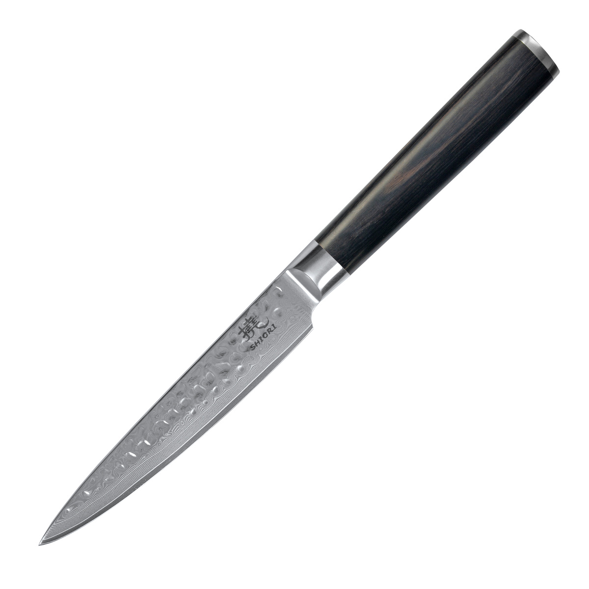 SHIORI 3-Set 撓 Kuri Murō + Santoku + Sifu - set med tre japanska knivar av Damaskusstål - 5