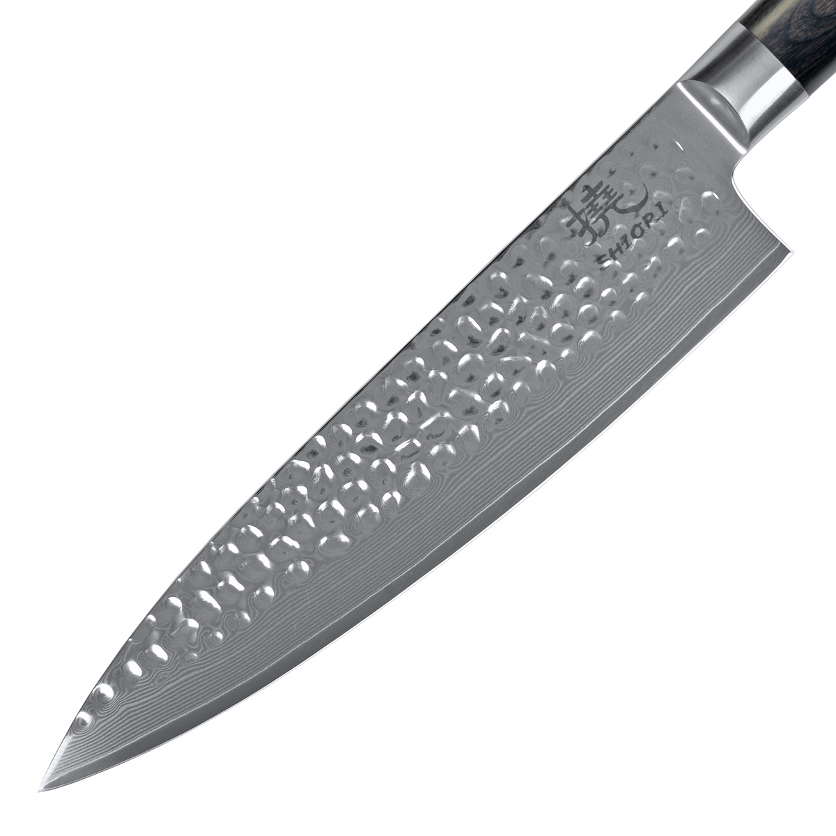 SHIORI 3-Set 撓 Kuri Murō + Santoku + Sifu - set med tre japanska knivar av Damaskusstål - 7