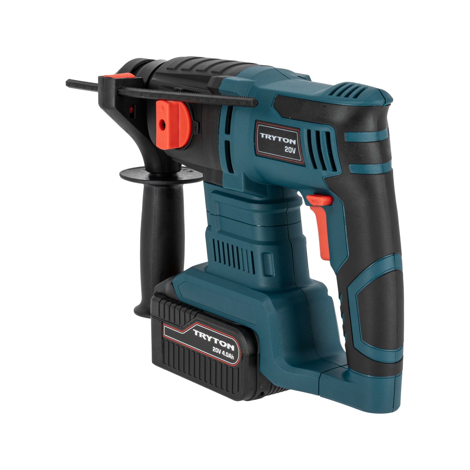 Tryton Slagborrmaskinn, Hammer Drill 20V, SDS+, 4 Function, 2J, 2 x 4Ah Batt. - 6