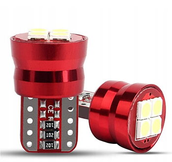 T10 5W5 starka LED (4xSMD 3030), Canbus, 2 st