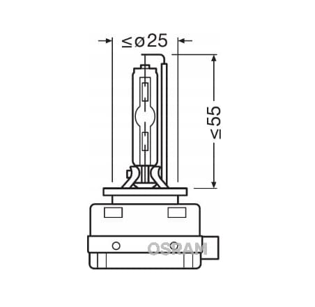 Osram D1S, 2st Xenonlampor Night Breaker Laser 200% D1S - 6
