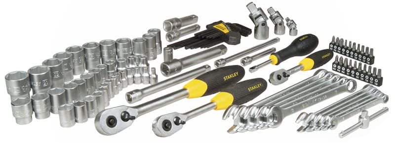 Hylsnyckelsats 1/4 och 3/8, 96 delar, hylssor, spärrskaft, STANLEY - 2