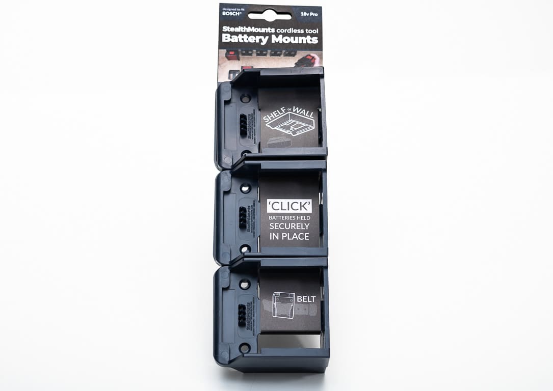 Stealth Mounts Batterifästen 6 st. för BOSCH 18v, STEALTHMOUNTS - 3