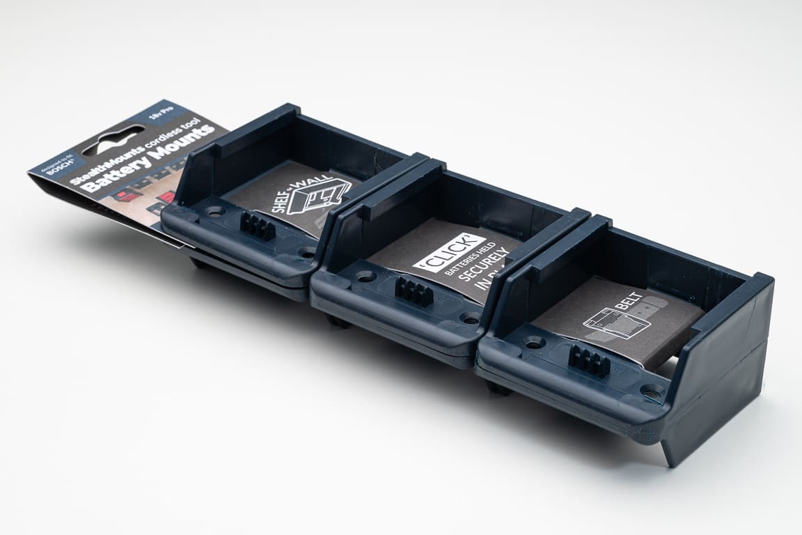 Stealth Mounts Batterifästen 6 st. för BOSCH 18v, STEALTHMOUNTS