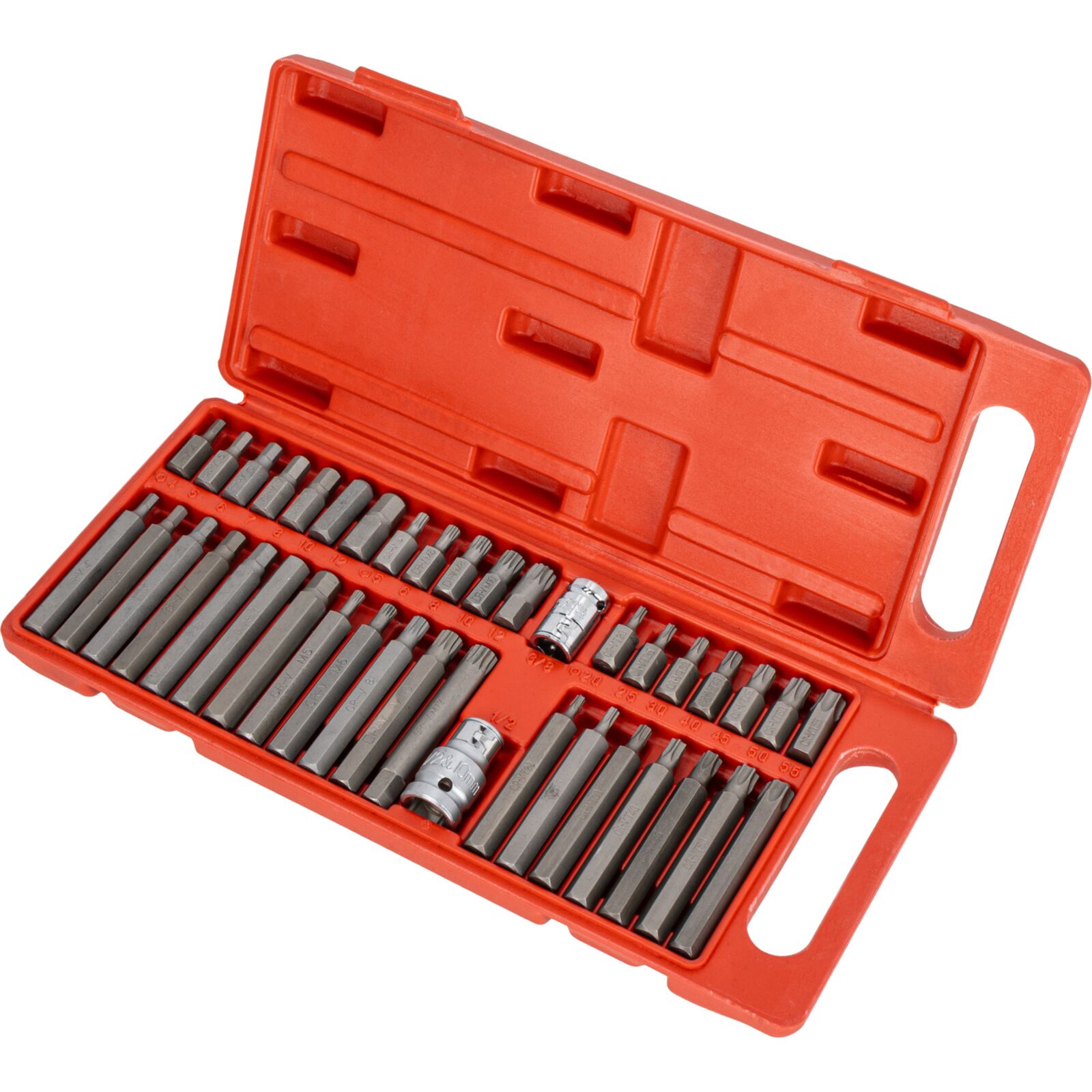 Mega TORX Bit Sats, 40St Cv, T20-T55, M5-M12, HEX 4-12 - 3