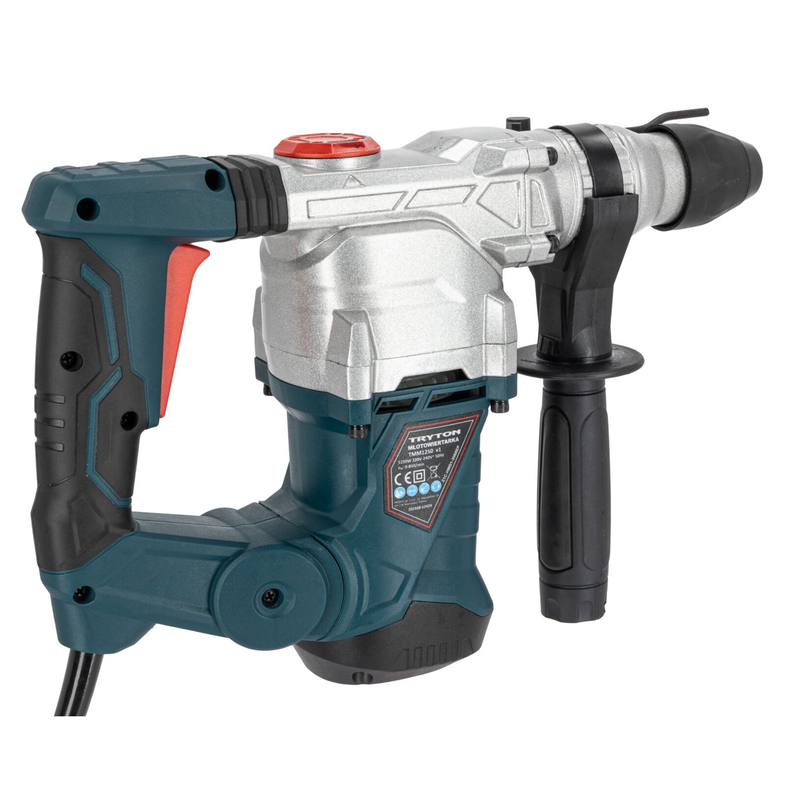 Borrhammare 1250W SDS-Plus 4 funktioner, med tillbehör, Tryton - 6
