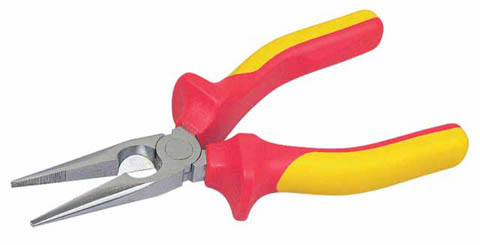 Flacktång 210 mm 1000V MAXSTEEL VDE, rundad käft, räfflad, STANLEY