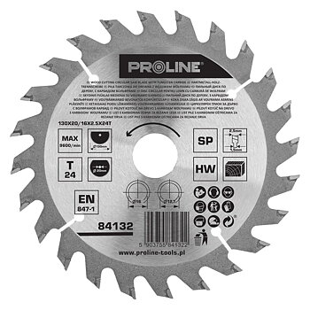 PROLINE TOOLS Cirkelsåg 130 mm, T2016 mm, Hårdmetall, för Sågning i Trä, Proline