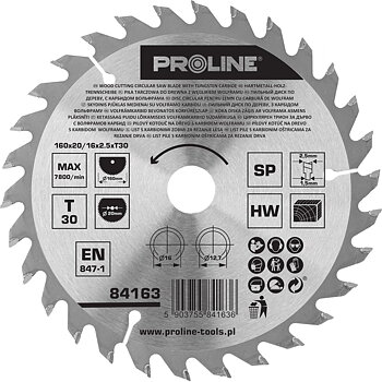 PROLINE TOOLS Cirkelsåg för trä 16030T2016 mm, Proline