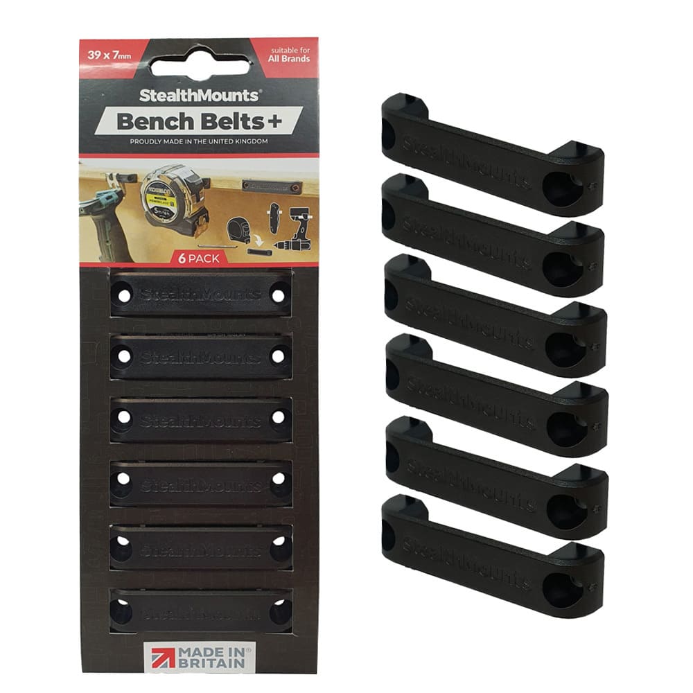 Stealth Mounts Universalfästen Bench Belts+ 6-pack, STEALTHMOUNTS