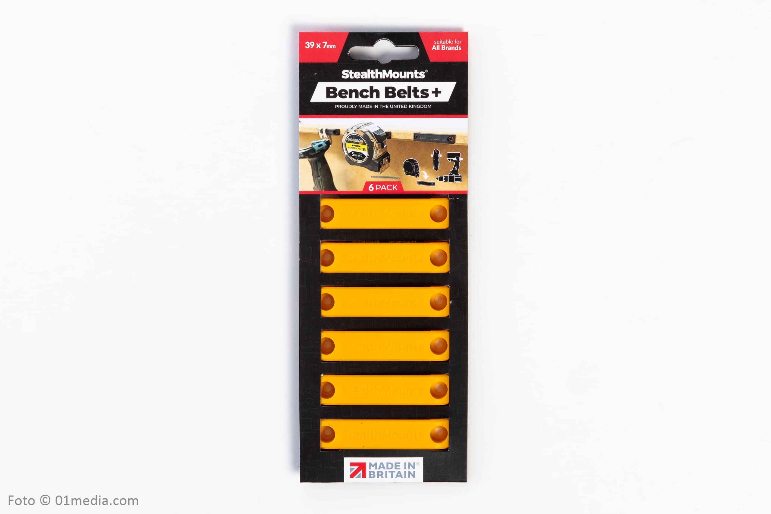 Stealth Mounts Universalfästen Bench Belts+ 6-pack, STEALTHMOUNTS - 5