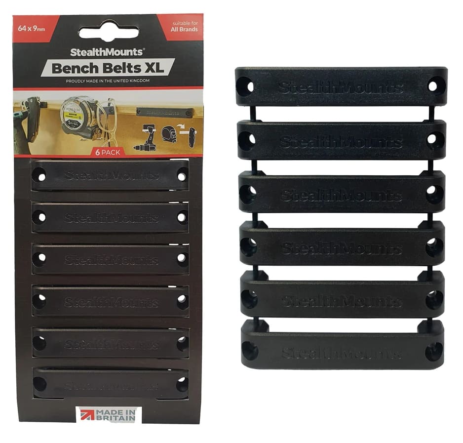 Stealth Mounts Universalfästen Bench Belts XL 6-pack, STEALTHMOUNTS - 10
