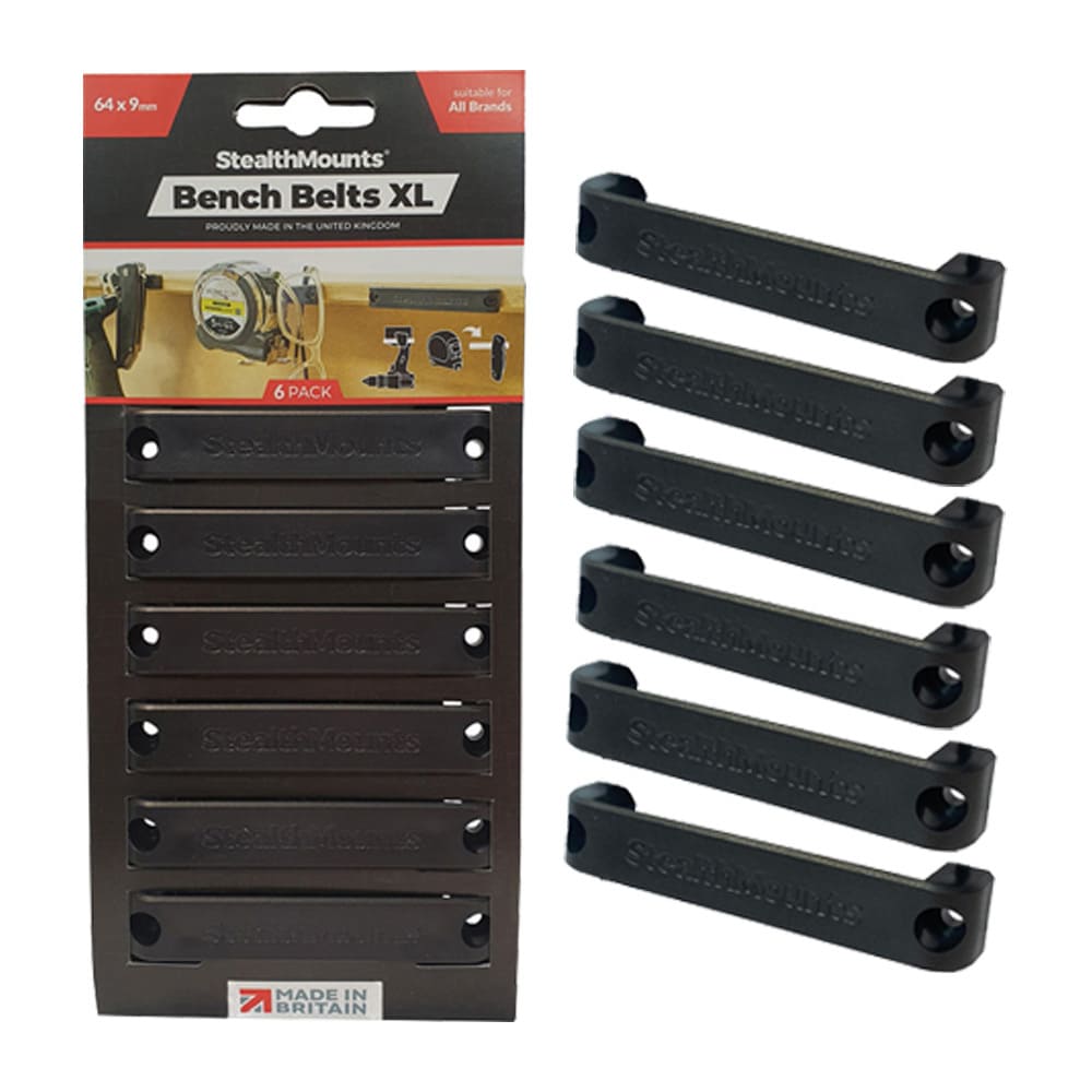 Stealth Mounts Universalfästen Bench Belts XL 6-pack, STEALTHMOUNTS