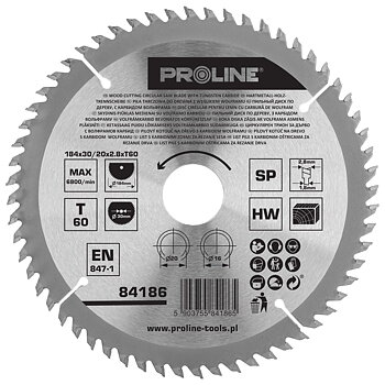 PROLINE TOOLS Cirkelsåg för trä 18, 460T302016 mm, Proline