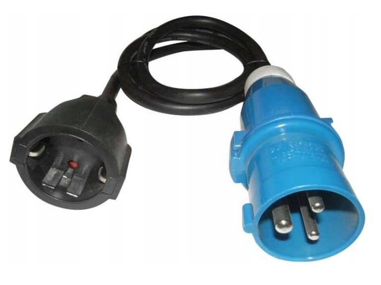 Adapter kabel 1.5m CEE till 230V, 3 x 2, 5 mm², camping