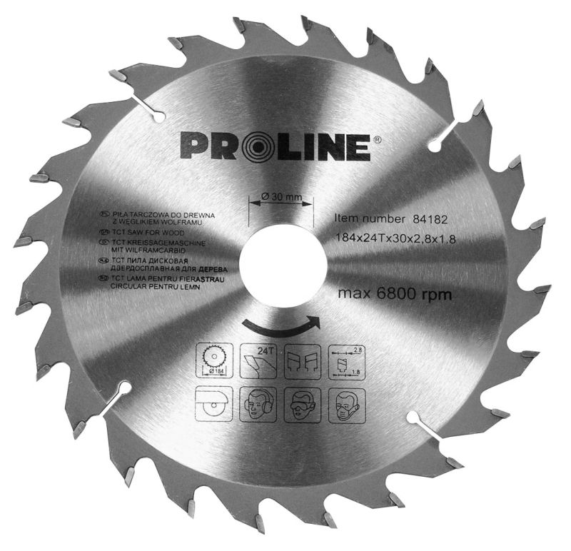 PROLINE TOOLS Cirkelsåg för trä 3008 0T 30 mm PROLINE