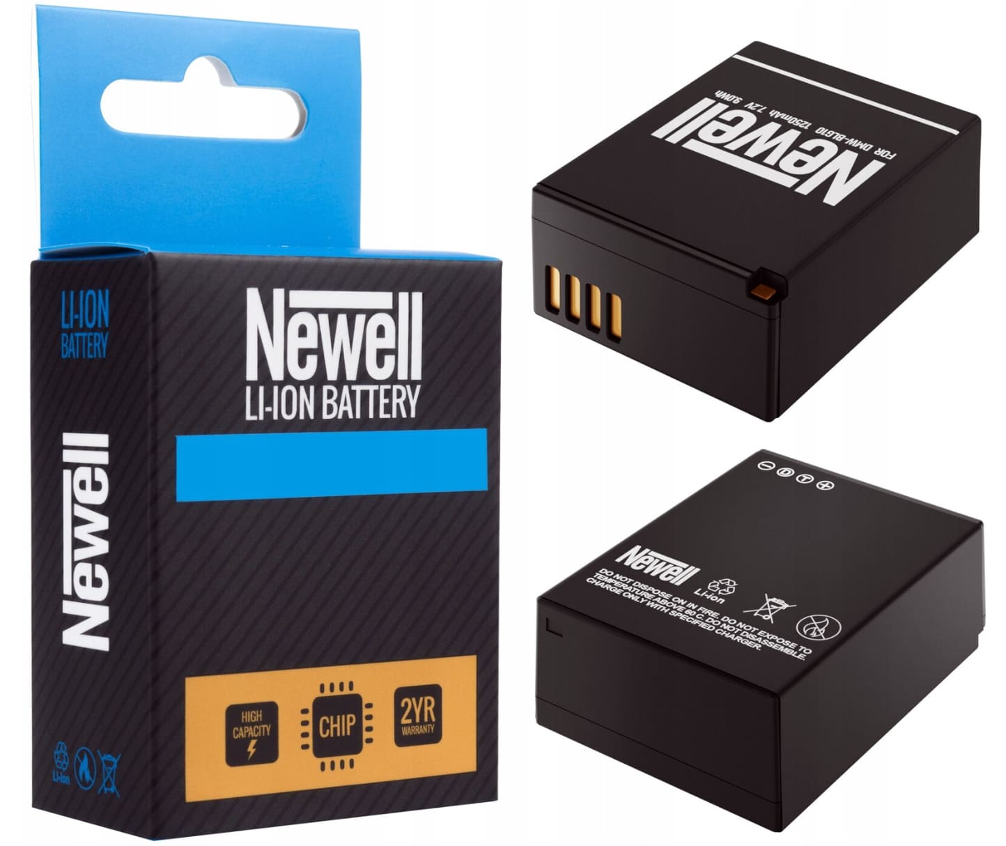 Övriga 3 Batteri för Panasonic Lumix 1250mAh 9Wh 7.2V, BLG10, BLE9