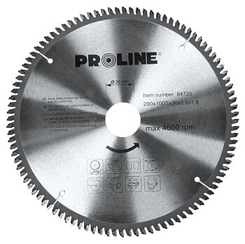 PROLINE TOOLS Cirkelsåg för icke-järnmetaller 210 mm, 100T, 30 mm, Proline