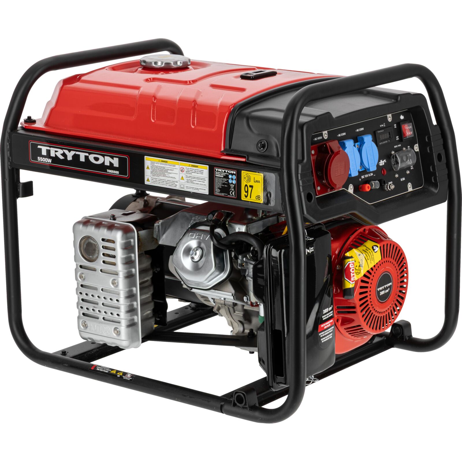Elverk, generator 5kW 400V/230V, Tryton - 6