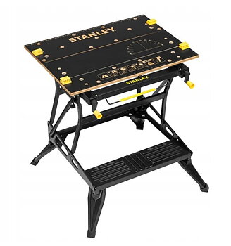 Arbetsbord 2-i-1 FatMax Bambu Skruvstycke Bänkbock 250 kg 2 Höjder 62/80 cm, STANLEY STST83800-1