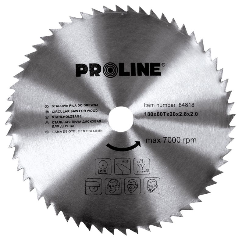 PROLINE TOOLS Cirkelsåg för trä 200 mm, 60T30, Carbon Free, Proline