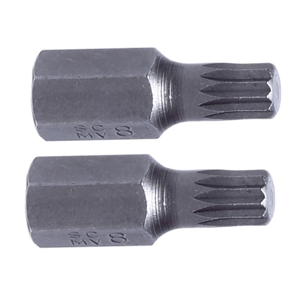 PROLINE TOOLS Splines bits 3/8 (10 mm) M5-M12, 2 st., S2, Proline (Storlek (M) : M7)
