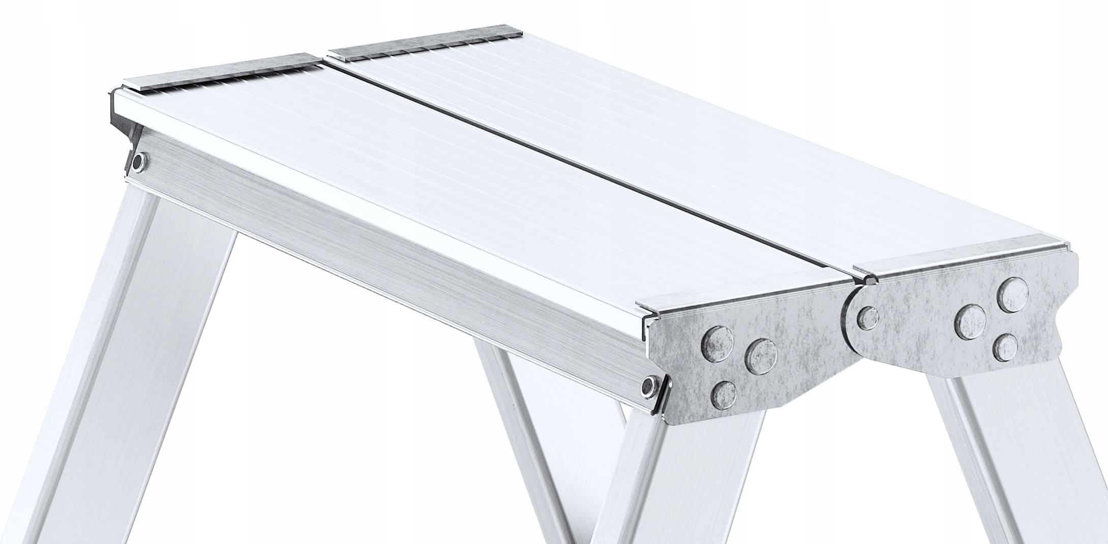 Pall 60 cm, hopfällbart mini stege, aluminium, max 125 kg, BAULICH - 3