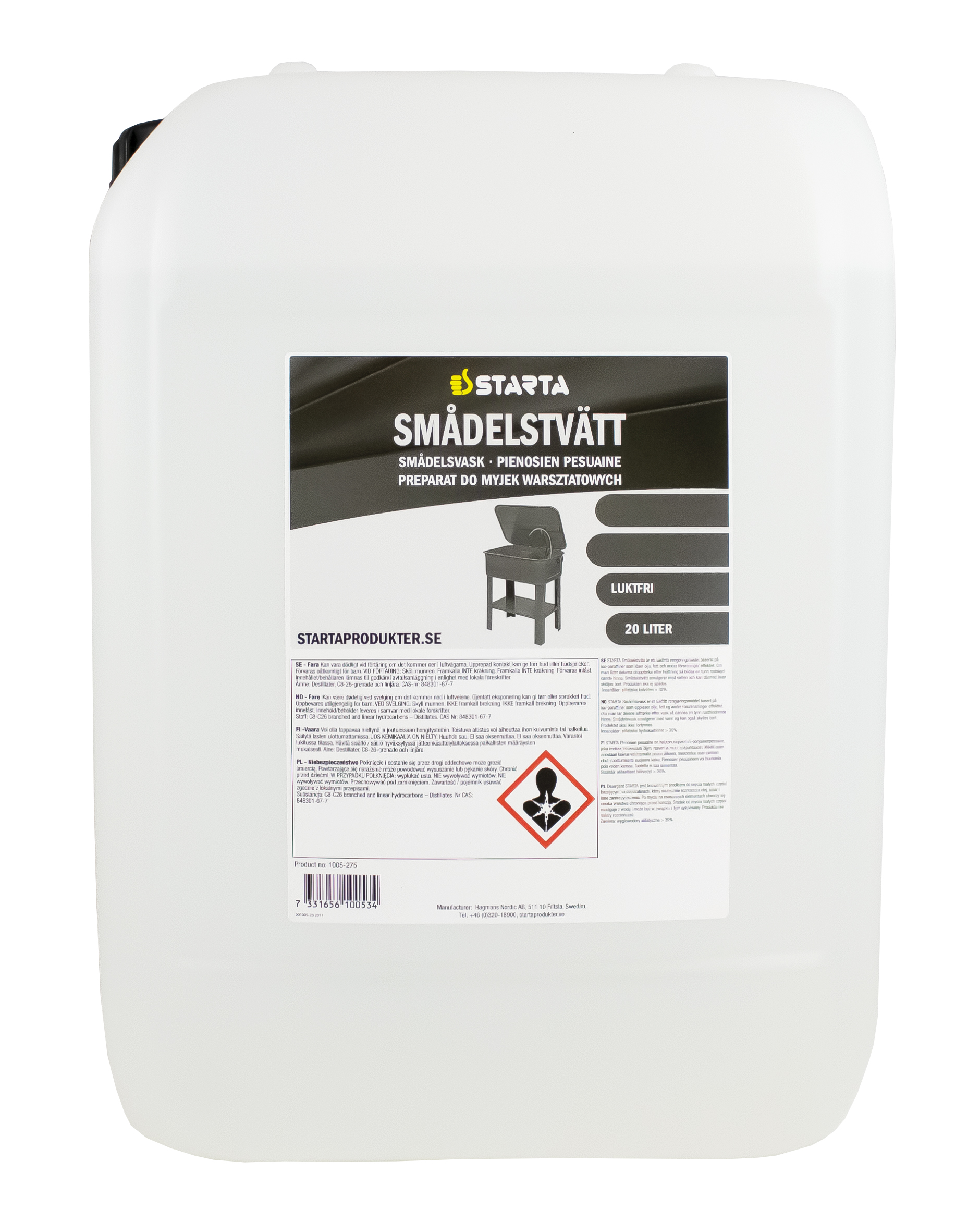 Starta Smådelstvätt 20 L