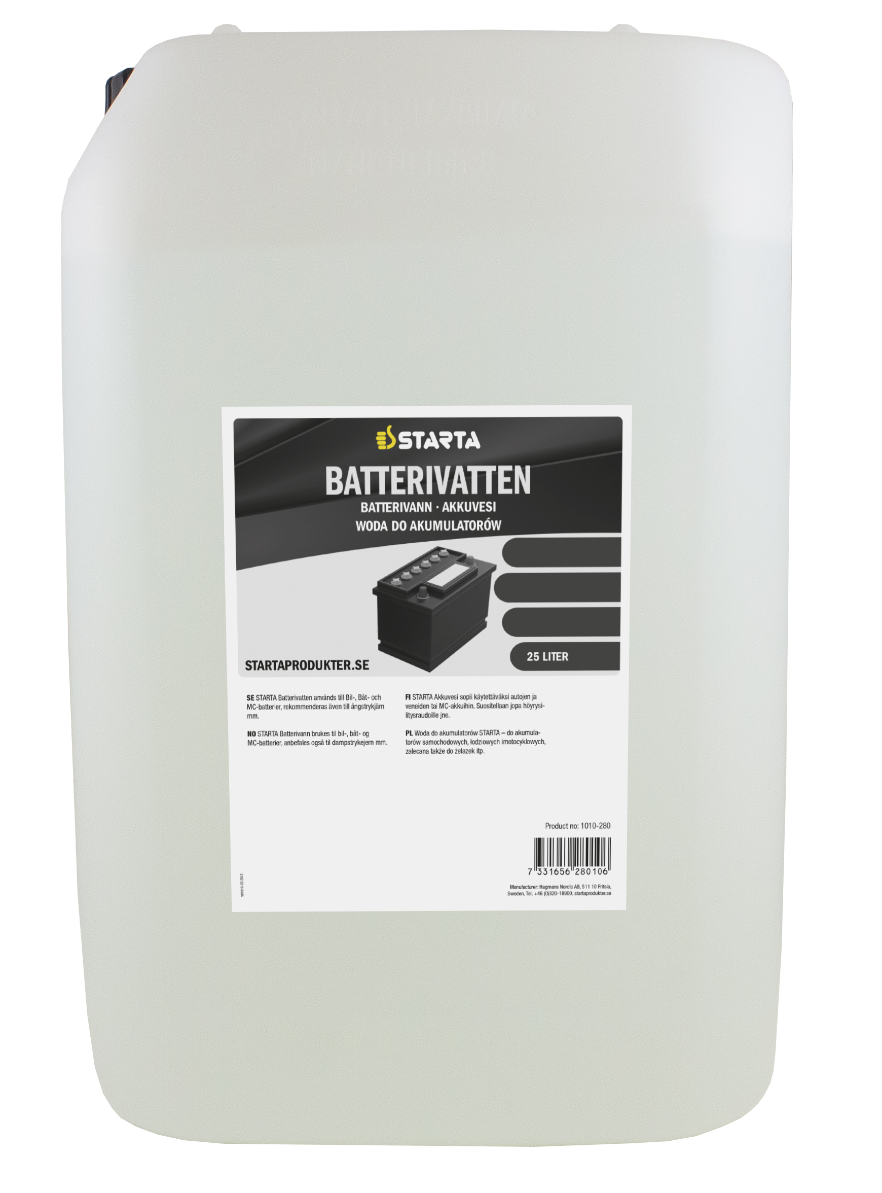 Starta Batterivatten 25 L