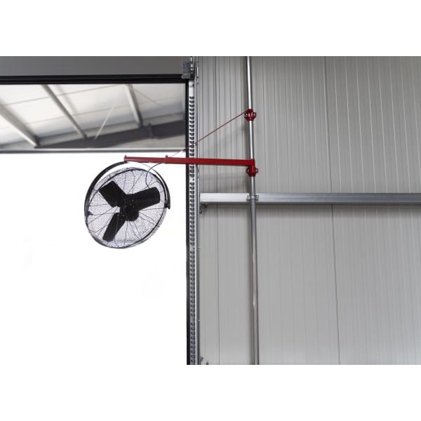 Industrifläkt Väggmonterad 75cm 250W 13600m³/h 3 Hastigheter Oscillation IP54, Fenne - 5