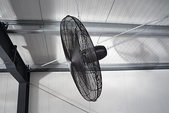 Kraftfull väggfläkt 81 cm 260W 18000 m3/h - industrifläkt för väggmontering, Fenne