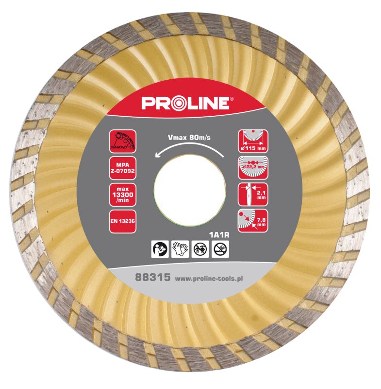 PROLINE TOOLS Super Turbo Diamond Disk - 125 2.47 22.2 Proline
