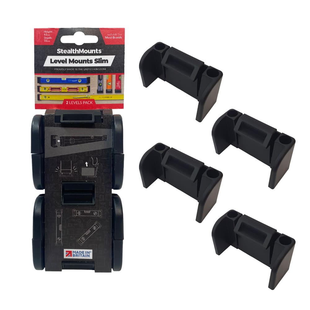 Stealth Mounts Universalfästen för vattenpass Slim, 2 par, STEALTHMOUNTS - 4