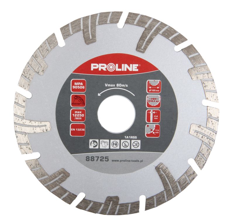 PROLINE TOOLS Diamantskiva Turbo-T (Betong) 115 mm, 22.2 mm, Proline
