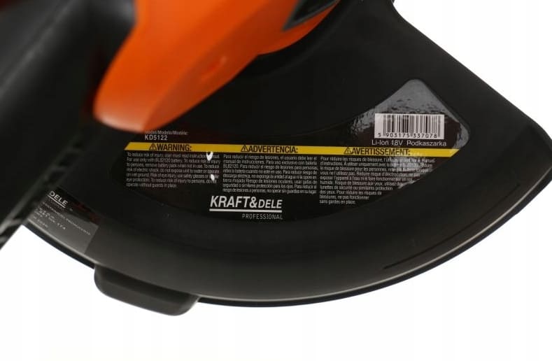 KRAFT&DELE Grästrimmer, batteridriven 18V med 2000mAh batteri och laddare, 26 cm, Kraft & Delle - 9