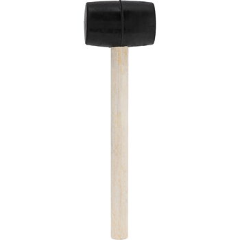 Gummiklubba med trähandtag, 55 mm dia., 225G