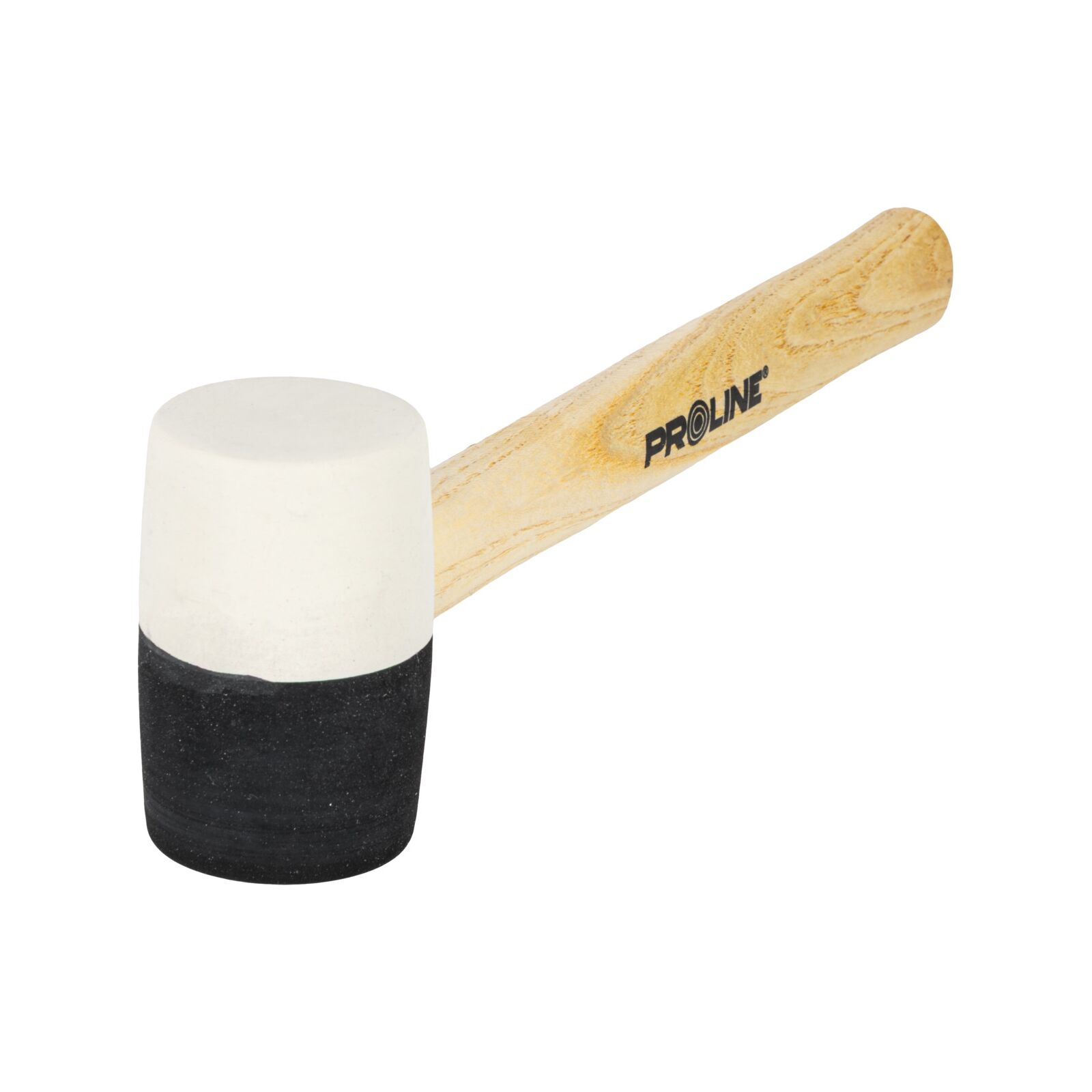 PROLINE TOOLS Gummihammare Svart-Vit 230g, Trähandtag, Proline - 3