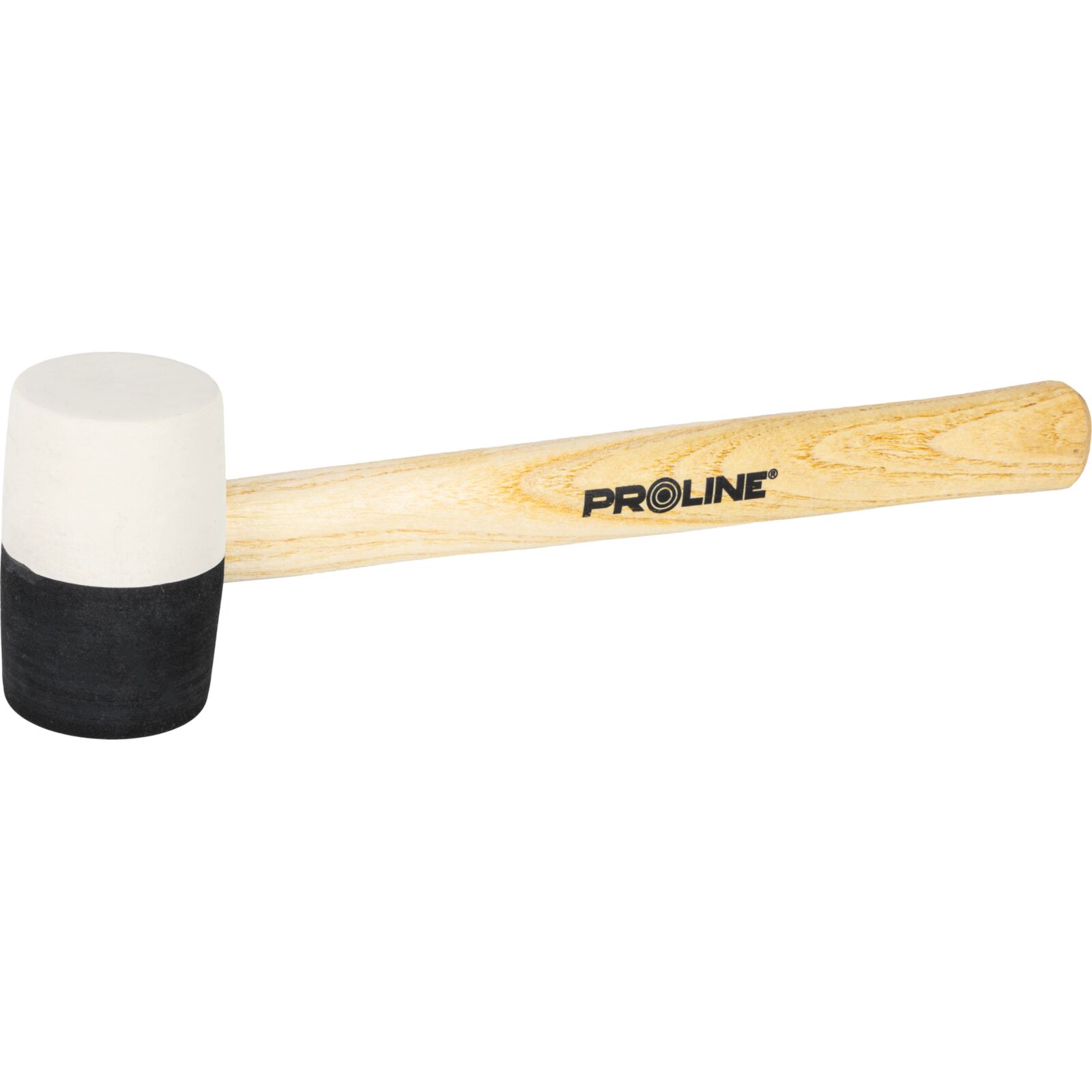 PROLINE TOOLS Gummihammare Svart-Vit 230g, Trähandtag, Proline - 4