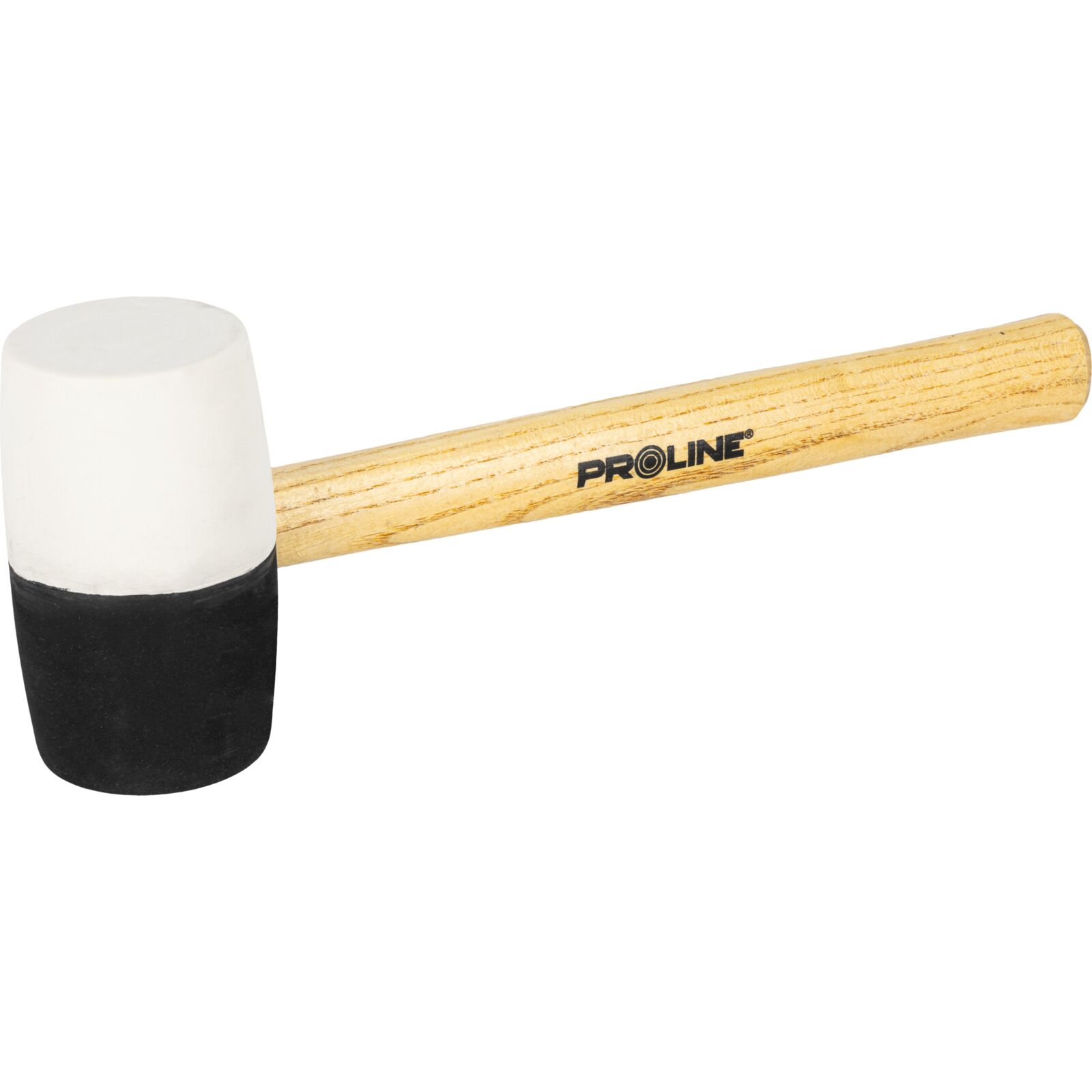 PROLINE TOOLS Gummihammare Svart-Vit 780 g Trähandtag, Proline - 2