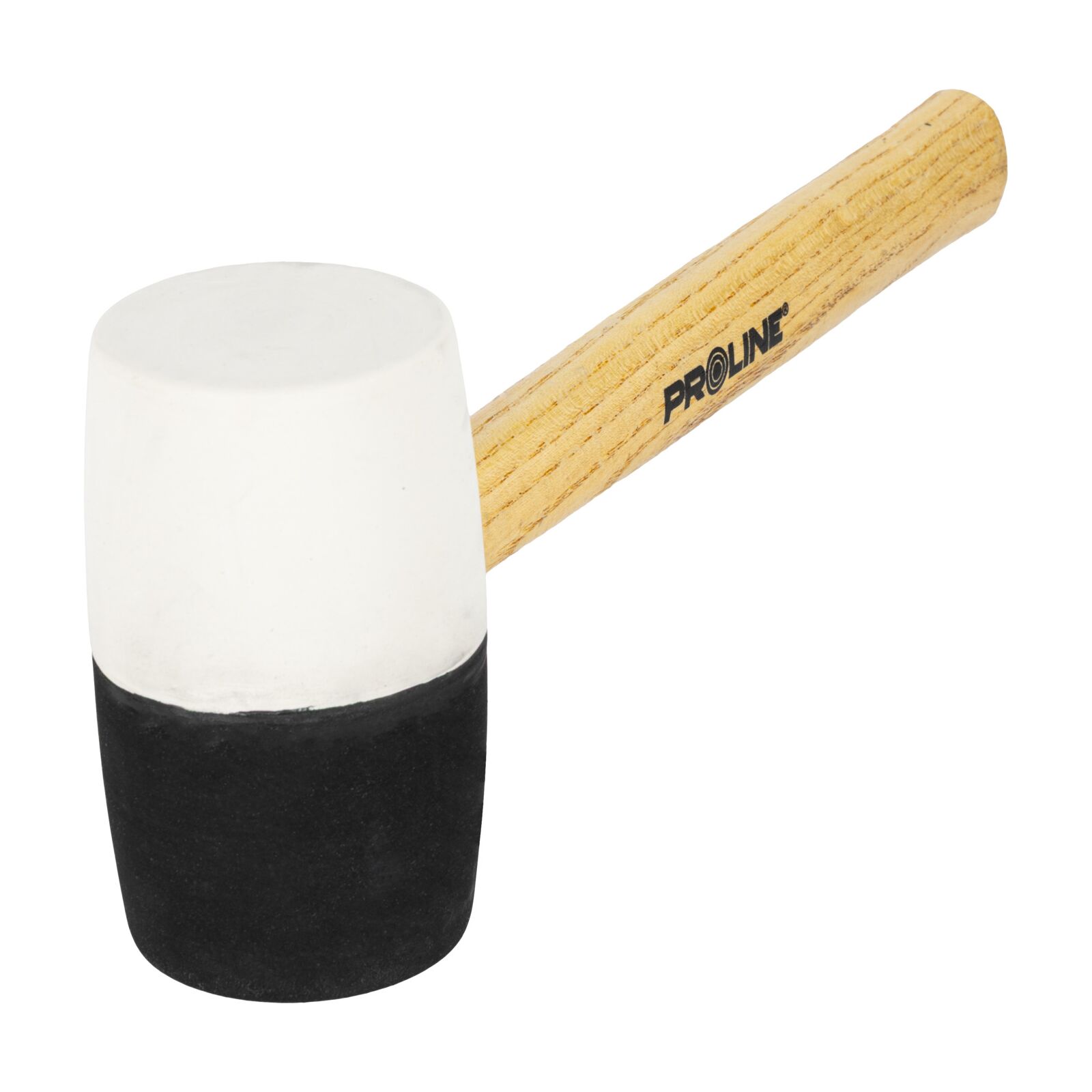 PROLINE TOOLS Gummihammare Svart-Vit 780 g Trähandtag, Proline - 3