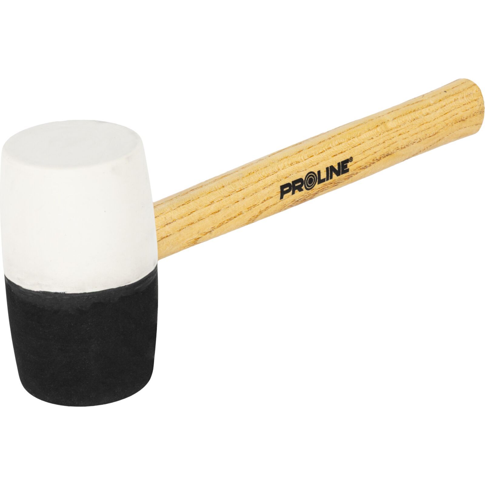 PROLINE TOOLS Gummihammare Svart-Vit 780 g Trähandtag, Proline - 4