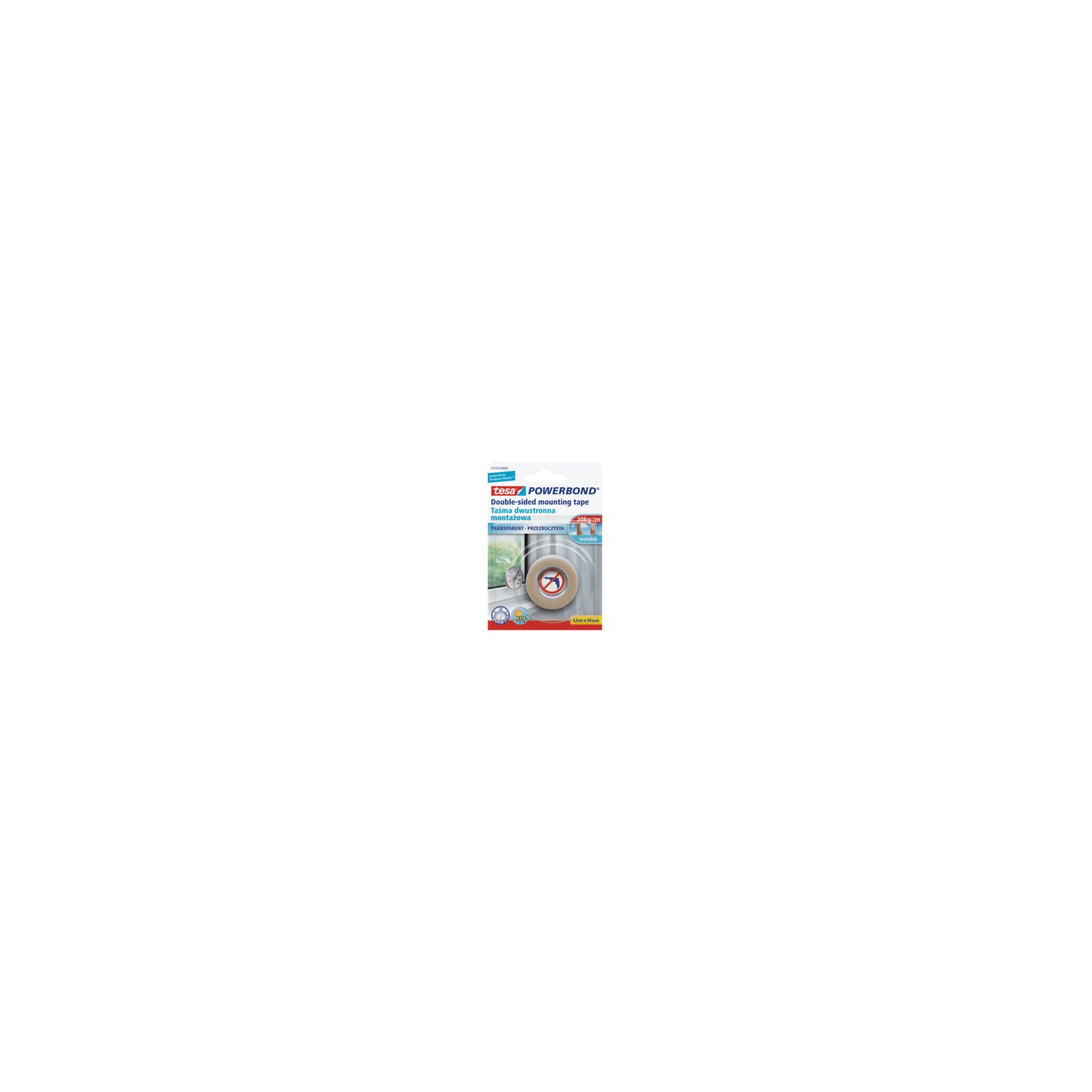 Tesa Mounting Tape Double Transparent 5М:19Мм PRO
