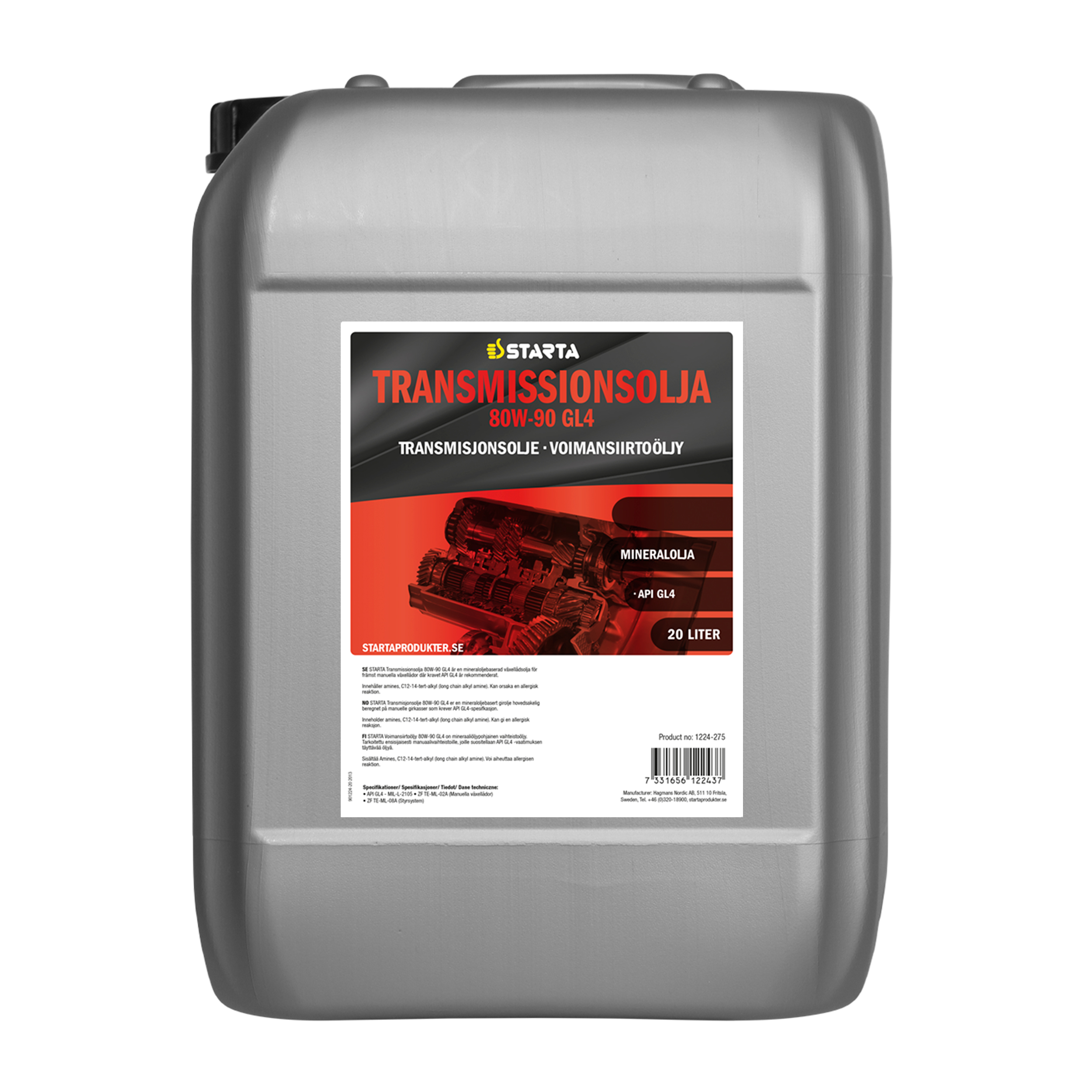 Starta Transmissionsolja 80W-90 GL4 20 L - 3