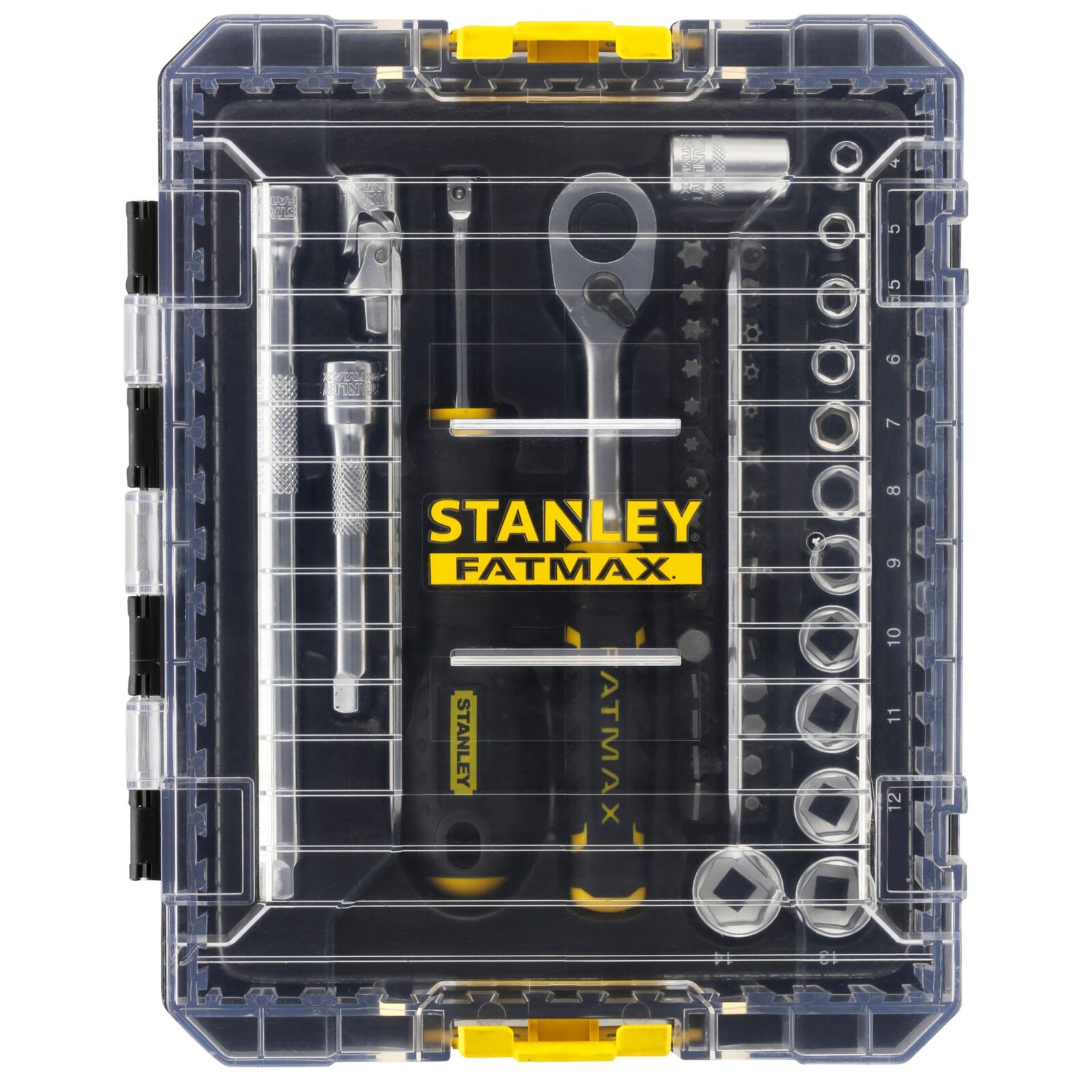 Hylsnyckelsats 48 delar 1/4 m Stak, STANLEY